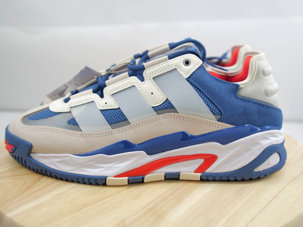Adidas Originals Niteball Creme Blue ID8073 Low Basketball Shoes Sneaker Size 10